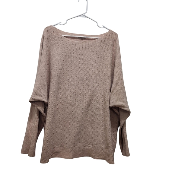 Milano Sweaters - Vila Milano Soft Pink Wool Blend Sweater Plus Size 3X Cozy, Oversized, Relaxed